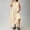*Beige, variant on ClodeEU Women's Plus Size Crew Neck Sleeveless High Waist A Line Maxi Dress ,Casual Summer Swing Dress Beige,Women's Plus L