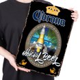 thumbnail image 2 of Placa Metal Vintage Corona Pintura Hierro Rectangular Arte La Pared 30x40cm, 2 of 9