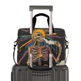 thumbnail image 2 of FORMRS 16" Laptop Bag Carrying Sleeve Case with Handle Travel Shoulder Briefcase, Colorful Skeleton Sun, 2 of 8