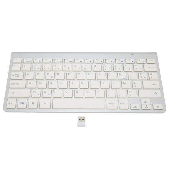 Wireless Keyboard Stylish Portable Wireless 2.4g Plug and Play Bilingual Keyboard for Desktops Laptops Tablet