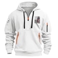 thumbnail image 1 of Styesk Sweatshirts for Men Men's Spring And Fall Printed Hooded Sweatshirt Zipper Multi-Pocket Pullover Sweatshirt, 1 of 3