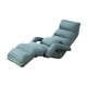 thumbnail image 3 of sofá perezoso plegable,Silla de camping ligera Sofá cama con reposabrazos individual,Silla de sofá de piso ajustable Silla de piso Tatami,Sofá cama plegable Azul 175x56x20cm, 3 of 9