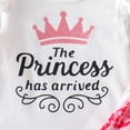 thumbnail image 5 of Ulitacool 0-3 Months Newborn Outfits For Girls Summer Short Sleeve Bodysuit Cartoon Print Pants Hat Two Piece Matching Set Retro Wear White, 5 of 5