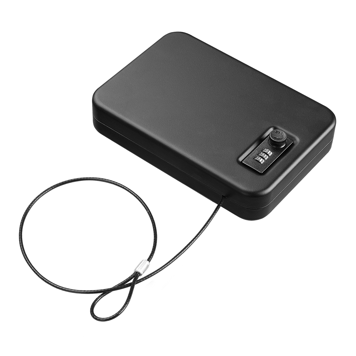 Pen+Gear Portable Safe, Black, 9.5" x 6.5", Combination Lock