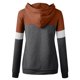 thumbnail image 4 of Sudadera informal de manga larga con capucha y estampado de rayas a la moda para mujer Fridja  FKASFK5837, 4 of 4