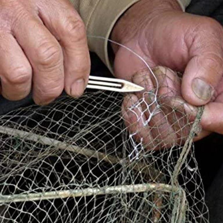 Plastic Weaving Netting Shuttle Netting Needle Manual Weaving Repairing Fish and Shrimp Crab Cage Dip Net Throwing Three-Layer Netting Tool, Size: One