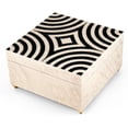 thumbnail image 1 of Sophisticated 30 Note Ivory with Black Lacquer accents Modern Sorrento Music Jewelry Box - Magic Flute, 1 of 2