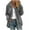 Gray, variant on hotojiny Oversized Fleece Jackets for Women Zip Up Collar Comfy Fuzzy Coat Long Sleeve Winter Warm Casual Outerwear