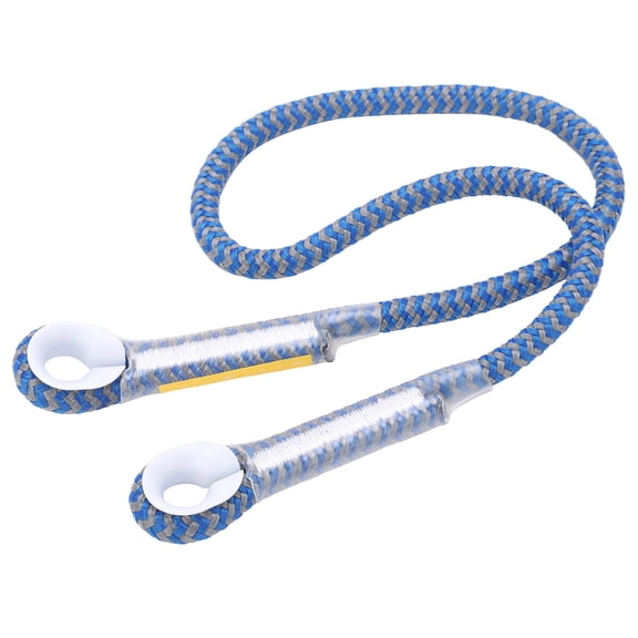 Mountaineering Professional Rock Climbing Lanyard Protective Eyetoeye Sling Loop Rappelling Rope(Blue 80 Cm