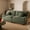 Green, variant on Fort Mok 87" Corduroy Couch with Washable Cover, Deep Seat Sofa with 2 Pillows for Living Room, Modern Sailboat-Shaped Armrest Loveseat for Small Space Apartment - Gray
