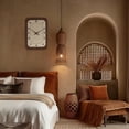 thumbnail image 3 of Vintage Farmhouse Wood Wall Clock Battery Operated 12 Inch Brown Decorative Wall Clocks for Living Room Kitchen Bedroom Mid Century Wall Clock Silent Non-Ticking, 3 of 7