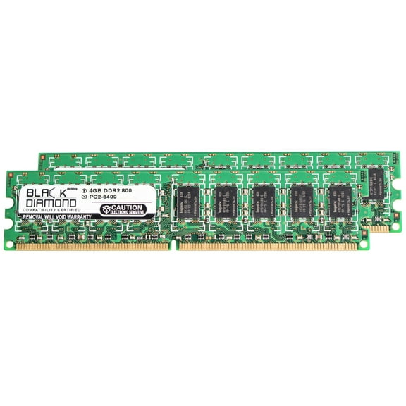 8GB Kit (2x4GB) DDR2 800 (PC2-6400) ECC Memory 240-pin (2Rx8)