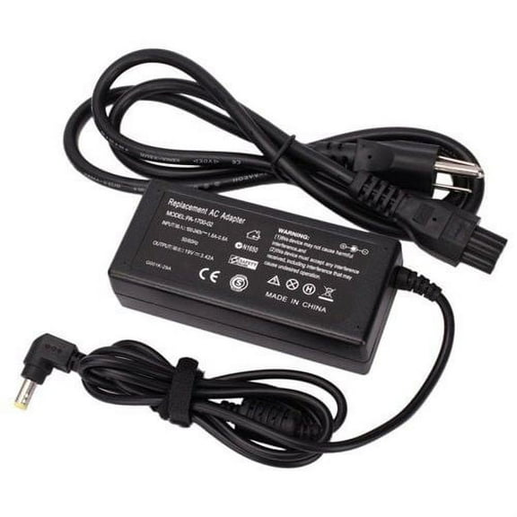 AC Power Adapter Charger For Toshiba Satellite A215-S5825   Power Supply Cord 19V 3.42A 65W (Replacement Parts)