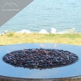 thumbnail image 4 of Fire Pit Glass - Dark Amber Reflective Fire Glass Beads 3/4" - Brown Reflective Fire Pit Glass Rocks - Blue Ridge Brand™ Reflective Glass Beads for Fireplace and Landscaping, 4 of 6