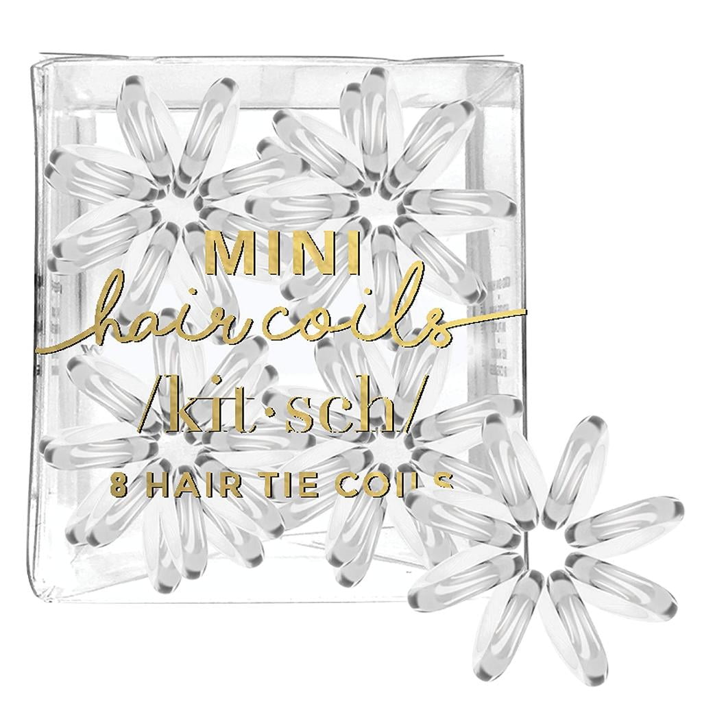 Kitsch Mini Spiral Hair Ties, Coil Hair Ties, Phone Cord Hair Ties, Hair Coils 8 Pcs