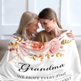 thumbnail image 3 of Grandma Gifts Blanket, Birthday Gifts for Grandma, Great Grandma Birthday Gifts, Grandma Gifts from Grandkids, Soft Flannel I Love You Grandma Throw Blanket 60" x 50", 3 of 6