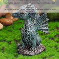 thumbnail image 5 of Miniature Dragon Sculpture Set Synthetic Resin Fairy Statue Garden Lawn Balcony Decor, 5 of 5