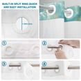 thumbnail image 3 of No Hook Shower Curtain with Built-in Rings - Country Summer Washable Waterproof Fabric Bathroom Curtains for Hotel,Rentals, 66 X 72 Inch Long , Lake Lemon Sunflower Oil Painting Gold Aqua, 3 of 9