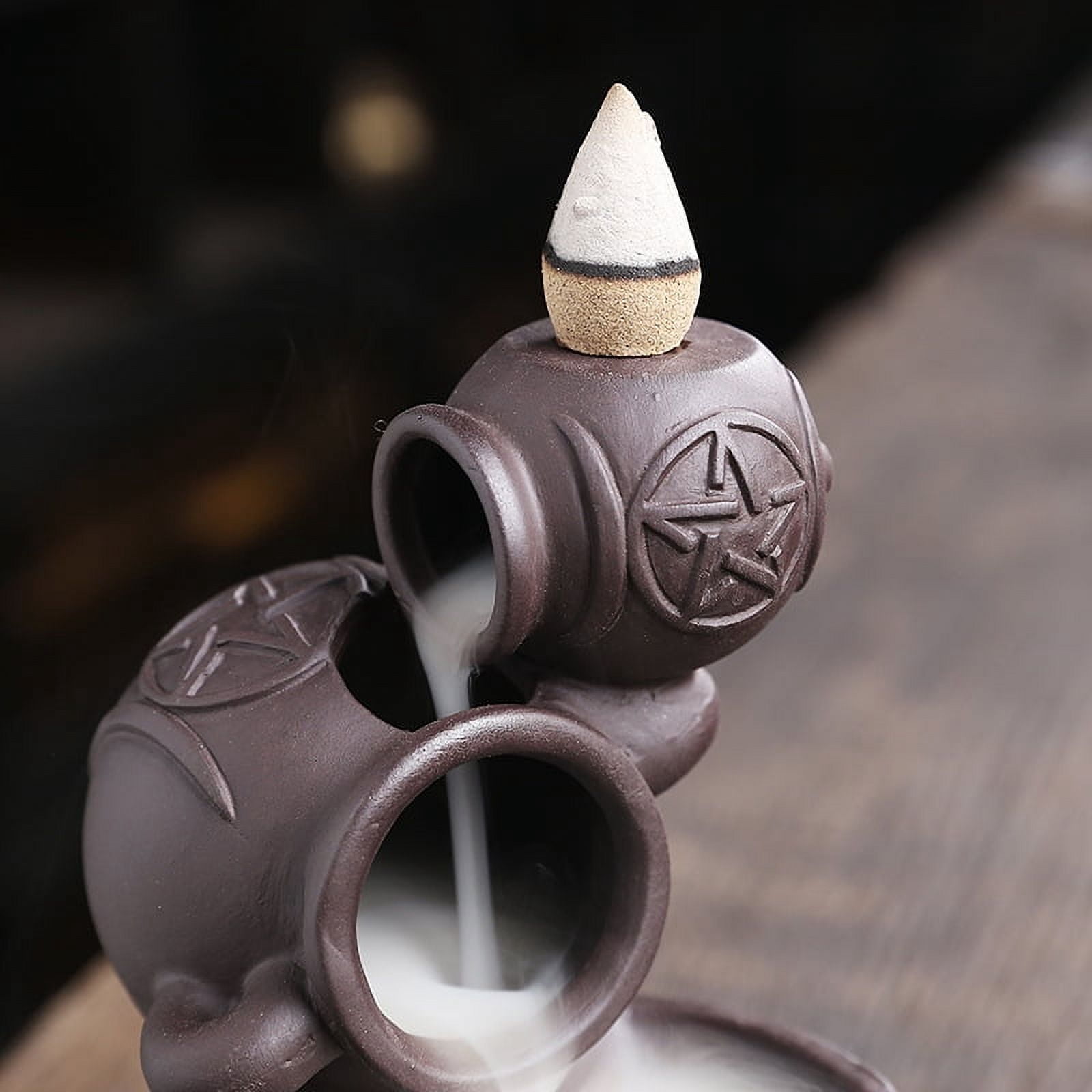Incense Burner Personalized Backflow Incense Burner Household Sandalwood Burner Creative Home Backflow Aromatherapy Burner Incense Stick Holder