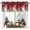 Red, variant on Kitchen Curtain Valances for Windows,Gray Xmas Snowman Holly Berry Bird Rod Pocket Small Valance