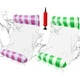 thumbnail image 1 of Hamaca inflable para piscina, hamaca flotante multiusos 4 en 1, plegable, flotador inflable para piscina (paquete de 2), 1 of 7