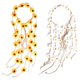 thumbnail image 1 of 2pcs Flower Hippie Headband Floral Crown Summer Sunflower Hair Accessories For 70 S Bohemian Costum, 1 of 4