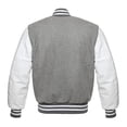 thumbnail image 3 of Yokua Men’s Varsity Baseball Letterman Wool Body Genuine Leather Sleeves Bomber American Style Varsity, 3 of 7