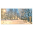thumbnail image 2 of Yellow Seats in Mariinsky Garden - Landscape Photography Canvas Print, 2 of 3