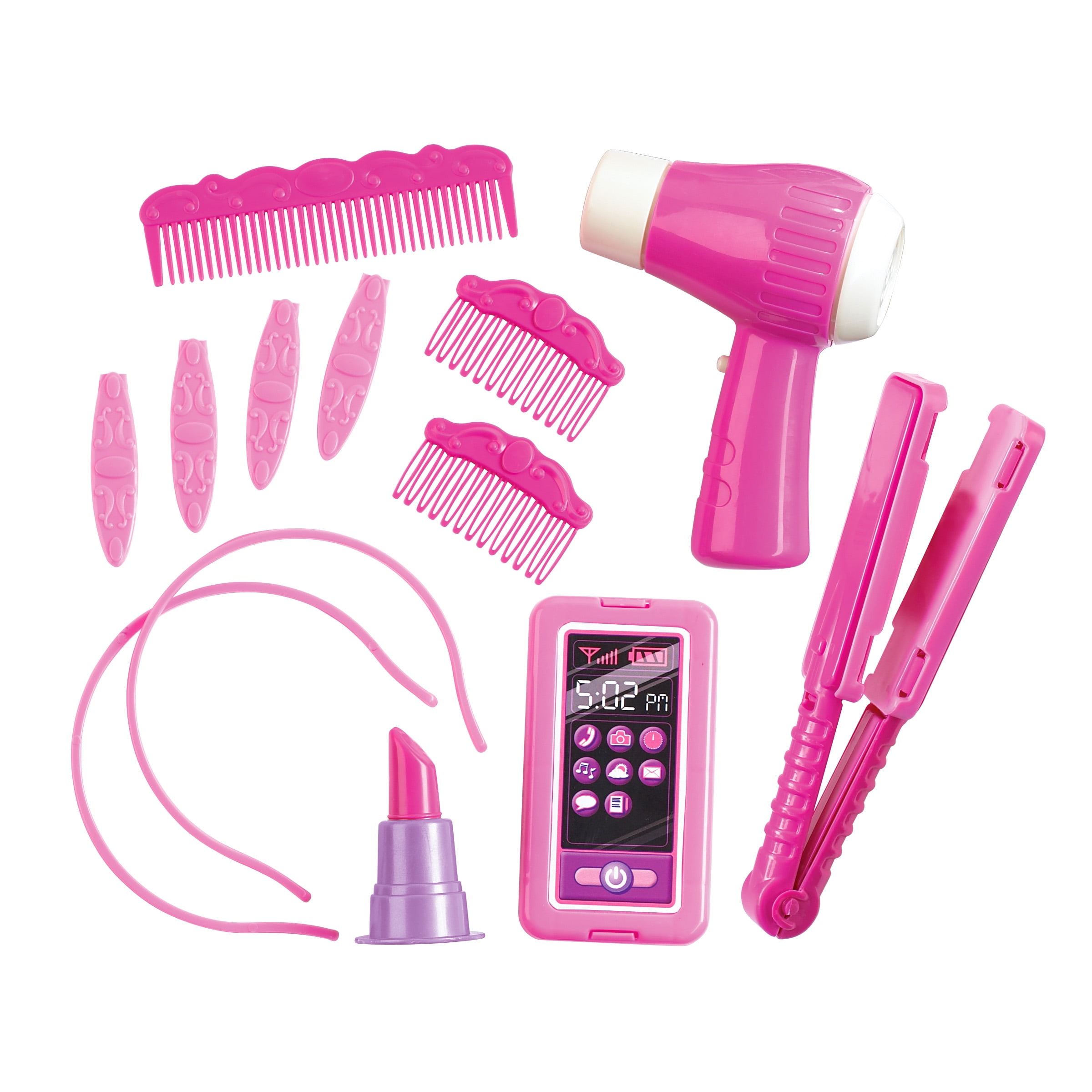 American Plastic Toys Kids My Very Own Pink Deluxe Vanity Play Set with Mirror Unisex Indoor & Outdoor Toy for Kids