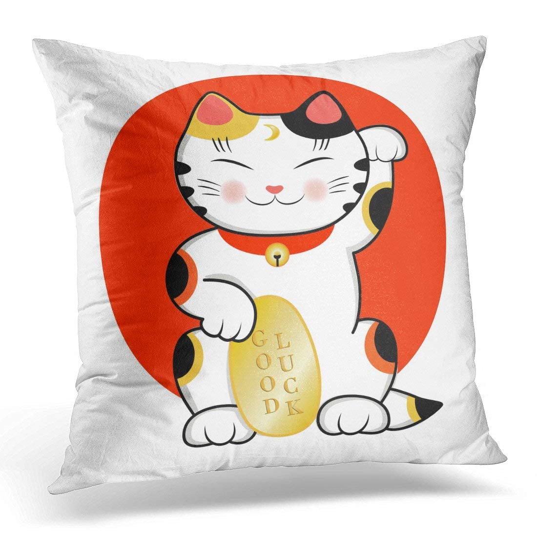 maneki neko pillow