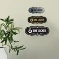 thumbnail image 3 of Signs ByLITA Designer Bike Locker Sign (Ivory/Dark Brown) - Medium, 3 of 5