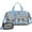 Basset Hound Dog, variant on Women Men Gym Bag,Basset Hound Dog and Flower Small Duffle Bag Spend the Night Bags for Women with Shoes Compartment Washbag,Detachable Shoulder Strap,19.7x8.3x11 Inches