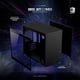 thumbnail image 4 of Gabinete Gamer BALAM RUSH ERIS JET GI985 M-ATX Mini Torre Cristal Templado USB-C Negro BR-934947, 4 of 6