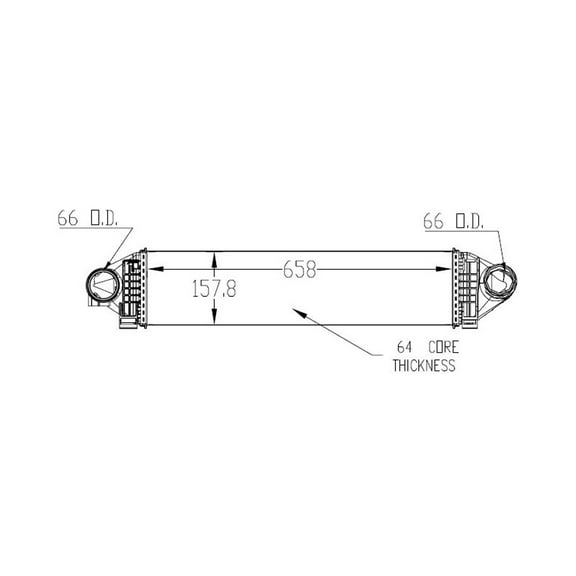 New Aftermarket  Premium Intercooler / Charge Air Cooler CV6Z6K775A fits 2013-2016 Ford Escape SE Sport Utility 4-Door 2.0L 1999CC 122Cu. In. l4 GAS DOHC Turbocharged