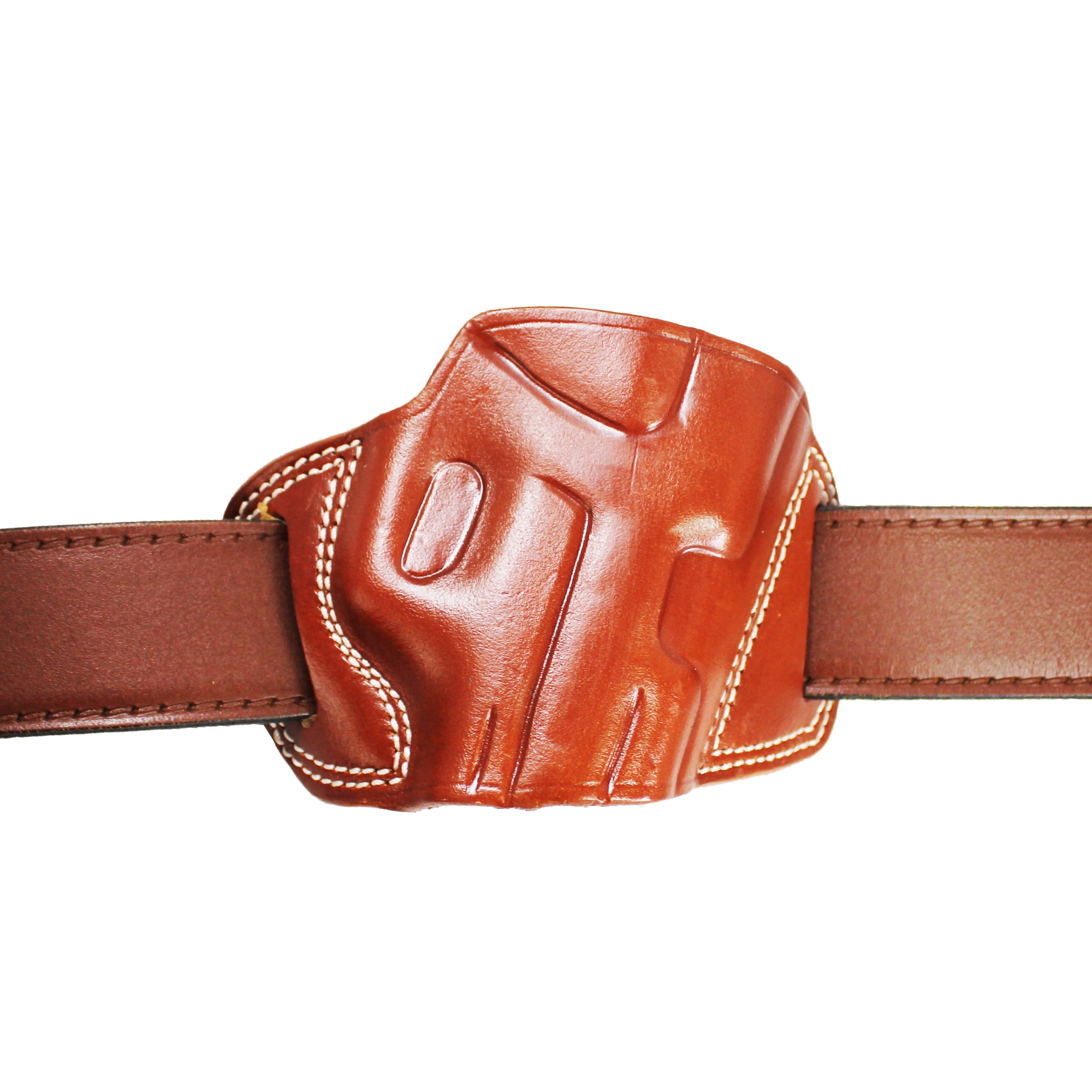 Handmade Fast Draw Outside The Waist Band OWB Carry Leather Gun Holster (Brown - Right Hand, All 1911 Models)