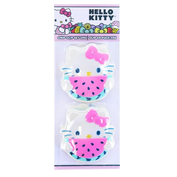 Hello Kitty with Watermelon 2 Piece Chip Clip Set