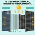 thumbnail image 2 of Bifacial 200W Solar Panel Home RV PV Power Off-Grid Boat Power Camping Battery, 2 of 28
