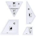 thumbnail image 1 of Plantilla de corte de acolchado creativo, conjunto de reglas de acolchado de plantillas, acrílico Afortunado Sencillez, 1 of 1