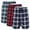 3p-03, variant on Taigaofy Men's 3-Piece Knitted Pajama Shorts, Cotton Checkered Pajama Shorts With Pockets And Fly Opening Design