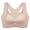 Beige, variant on Women's Seamless Cami Bra Vest Front Hook and Eye Closure 2 In 1 for Posture and Light Bust Support Nursing Bra