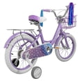 thumbnail image 3 of Bicicleta Infantil Little monkey Morada Rodada 16 Con Canasta, 3 of 4