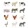 thumbnail image 1 of 12Pcs/Set Cartoon Animal Farm Poultry Landscape Mini Ornament Garden Decoration, 1 of 6