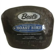 Best's Oven Roasted Bottom Round Flat Roast Beef, Deli Sliced (Plastic Bag), 2 OZ (56 g), 9g Protein Per Serving
