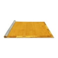 thumbnail image 2 of Ahgly Company Machine Washable Indoor Square Abstract Yellow Modern Area Rugs, 8' Square, 2 of 4
