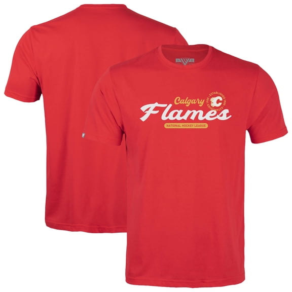 Youth Levelwear Red Calgary Flames Little Richmond Monument T-Shirt