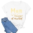 thumbnail image 3 of WILLBEST T-Shirts Femmes Mode Imprimé Haut Ample Col Rond T-Shirt 2481, 3 of 3