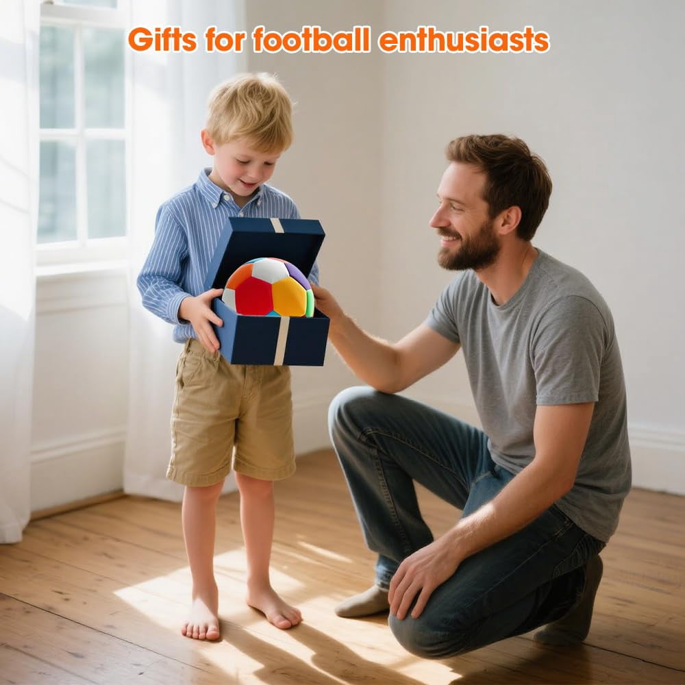 Hunlyman Slient Soccer Ball for Indoor, 4 Padded Ball for Youth, Lightweight House Training Ball for Dribbling & Juggling At Home
