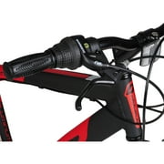 Hyper Bicycles 700c Mens Spin Fit Hybrid Bike, Adults Ages 14+, Black/Red