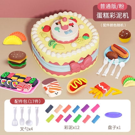 DIY Clay Children Kitchen Toys Plasticine Tool Set Simulation Cake Biscuit Food Maker Machine Play House Kid Girl Creative Gift