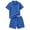Z01-Blue, variant on Boys Summer Outfits 2PCS Sets Color Block T Shirt & Shorts Boys Short Sets Kids Summer Clothing Sets,Brown,8-9 Years